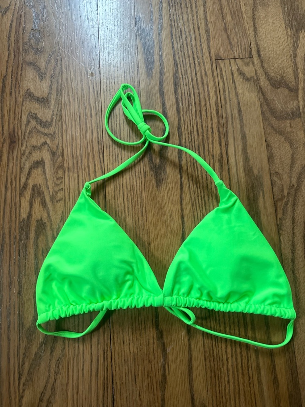 Neon Green Bikini Top BNWT Size Large